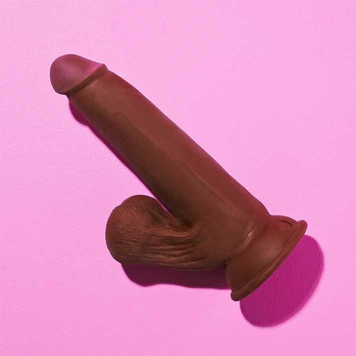 King Cock Plus 8in Triple Density Dildo With Swinging Balls
