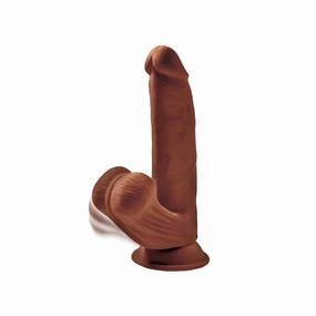 King Cock Plus 8in Triple Density Dildo With Swinging Balls