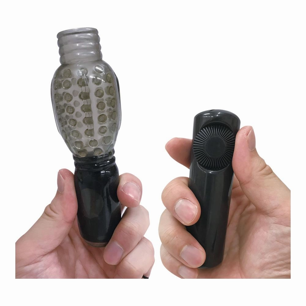 Kiss Me Love - Gekishin Men's Ona Machine Vibrating Cock Sleeve with Remote Control (Grey)