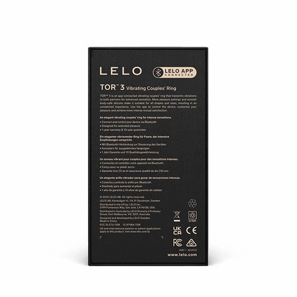LELO - Tor 3 Vibrating Couple's Cock Ring
