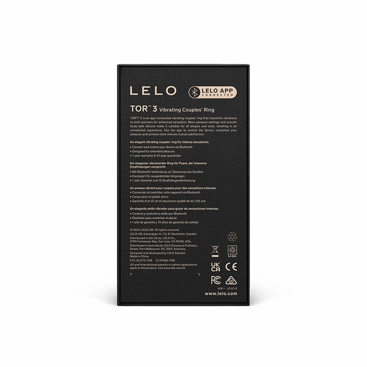LELO Tor 3 App Controlled Vibrating Cock Ring
