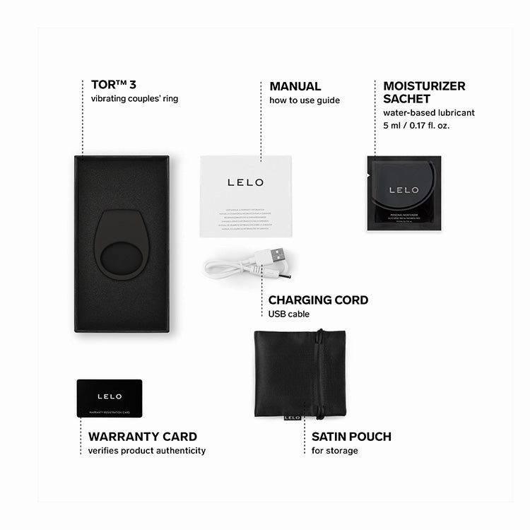 LELO Tor 3 App Controlled Vibrating Cock Ring