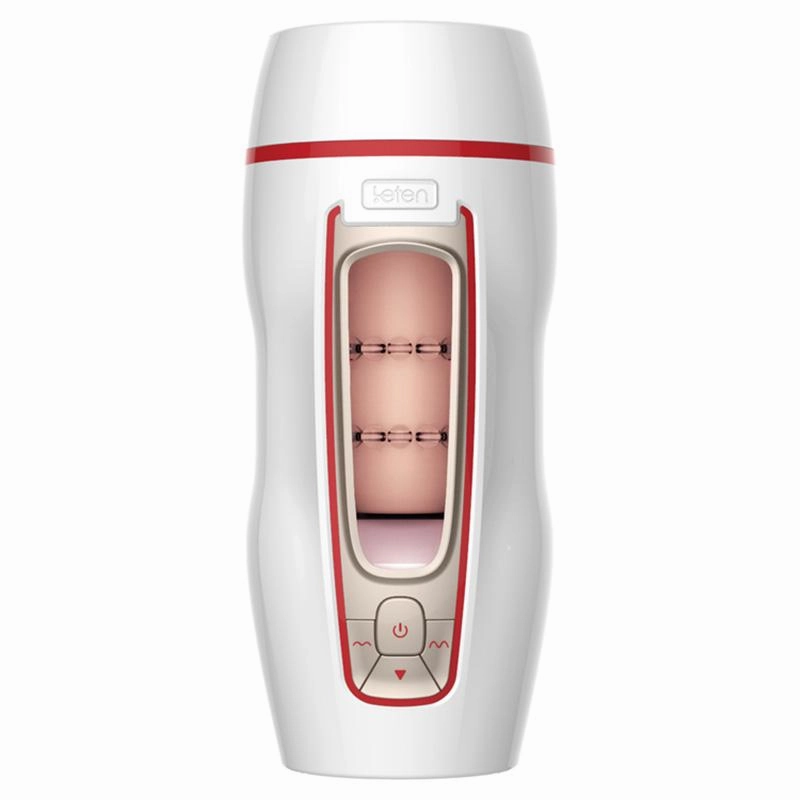 Leten - Automatic Thrusting Male Masturbator with Moaning Sound (White)