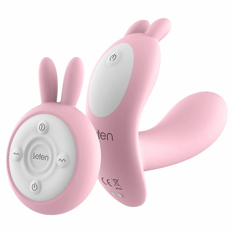 Leten - Q Cute Rabbit Remote Control Wearable Vibrator (Pink)