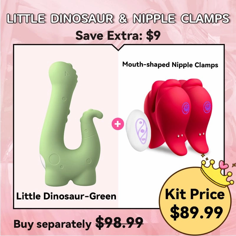Little Dinosaur Sucking Heating Vibrator