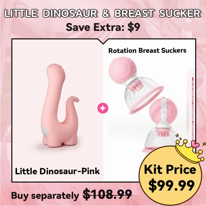 Little Dinosaur Sucking Heating Vibrator