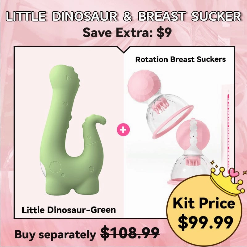 Little Dinosaur Sucking Heating Vibrator