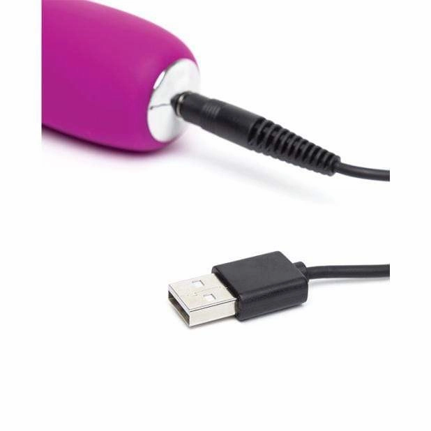 Love Honey - Happy Rabbit Slimline Realistic Rabbit Vibrator (Purple)