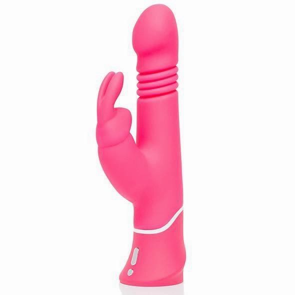 Love Honey - Happy Rabbit Thrusting Realistic Vibrator (Pink)