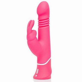 Love Honey - Happy Rabbit Thrusting Realistic Vibrator (Pink)