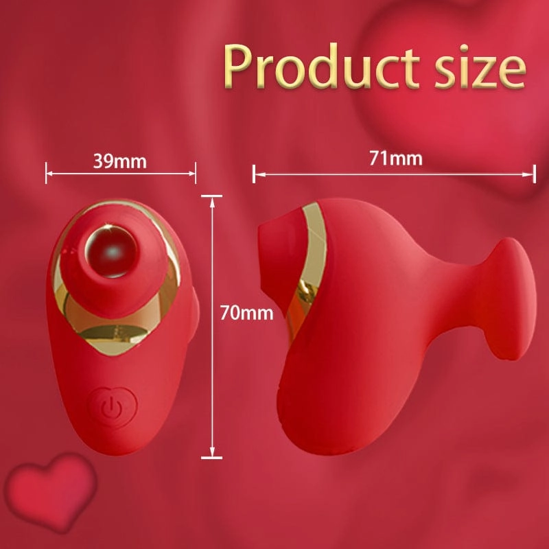 Love Shape Finger Sucking Vibrator Clitoris Stimulation For Couple Foreplay