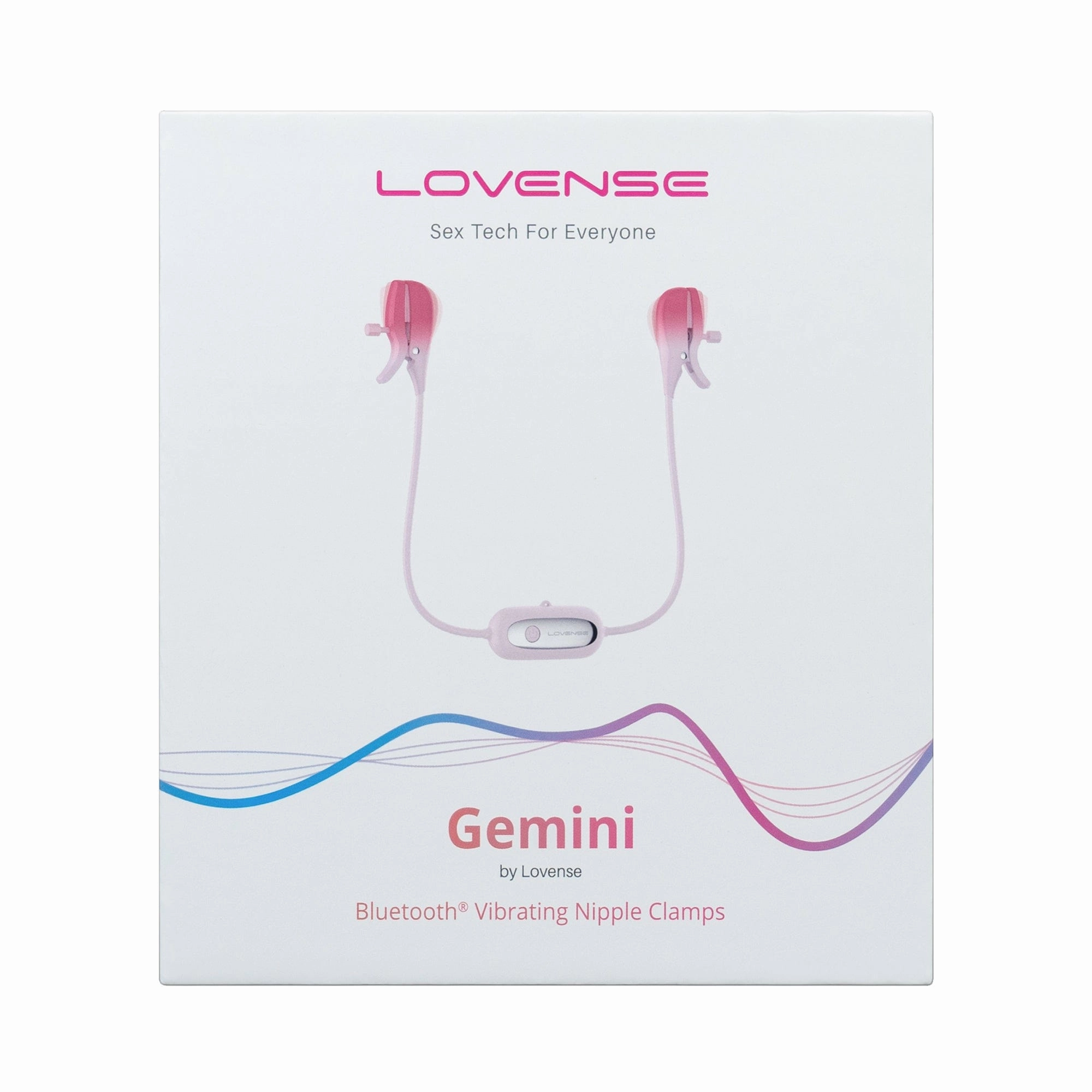 Lovense - Gemini App-Controlled Vibrating Nipple Clamps (Pink)
