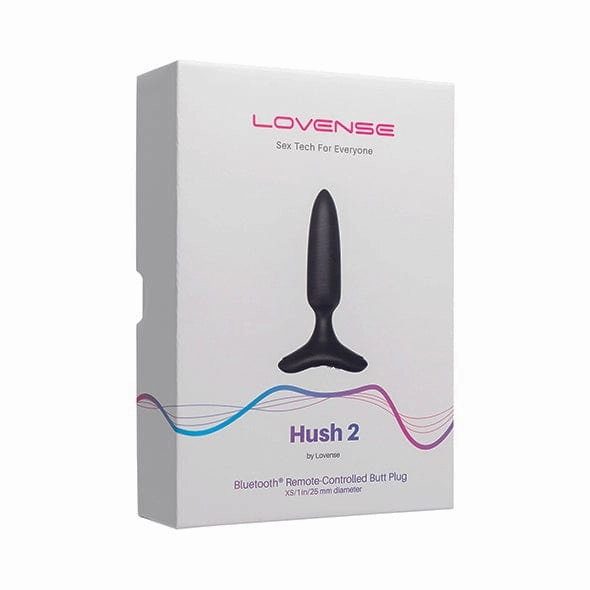 Lovense - Hush 2 App-Controlled Silicone Butt Plug