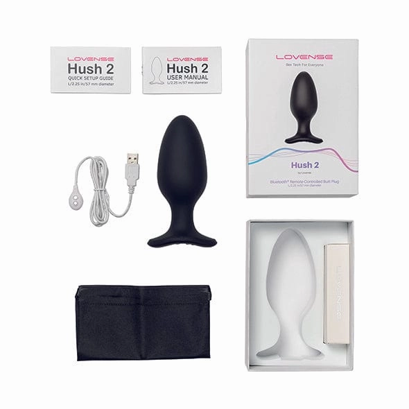 Lovense - Hush 2 App-Controlled Silicone Butt Plug