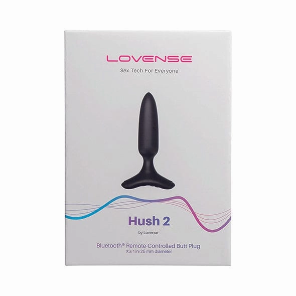 Lovense - Hush 2 App-Controlled Silicone Butt Plug