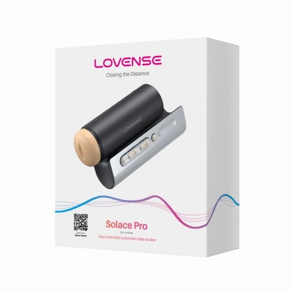 Lovense - Solace Pro AI Powered Remote Control Thrusting Male Masturbator Stroker (Black)
