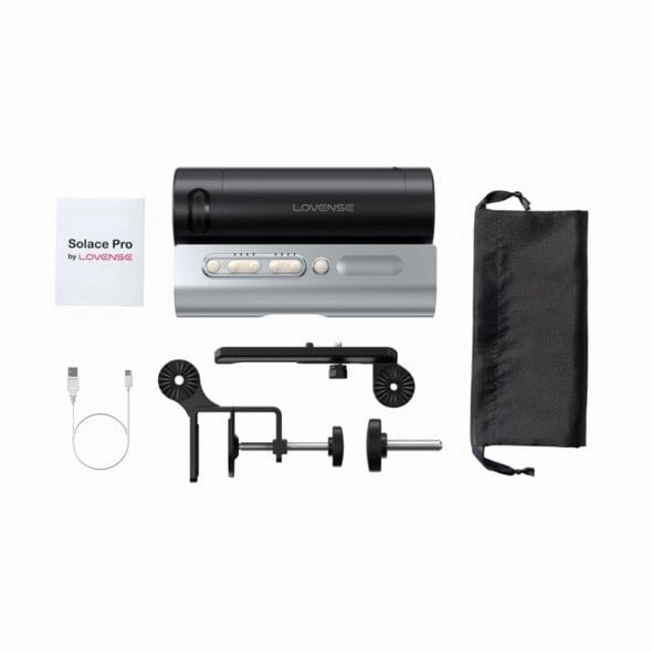 Lovense - Solace Pro AI Powered Remote Control Thrusting Male Masturbator Stroker (Black)
