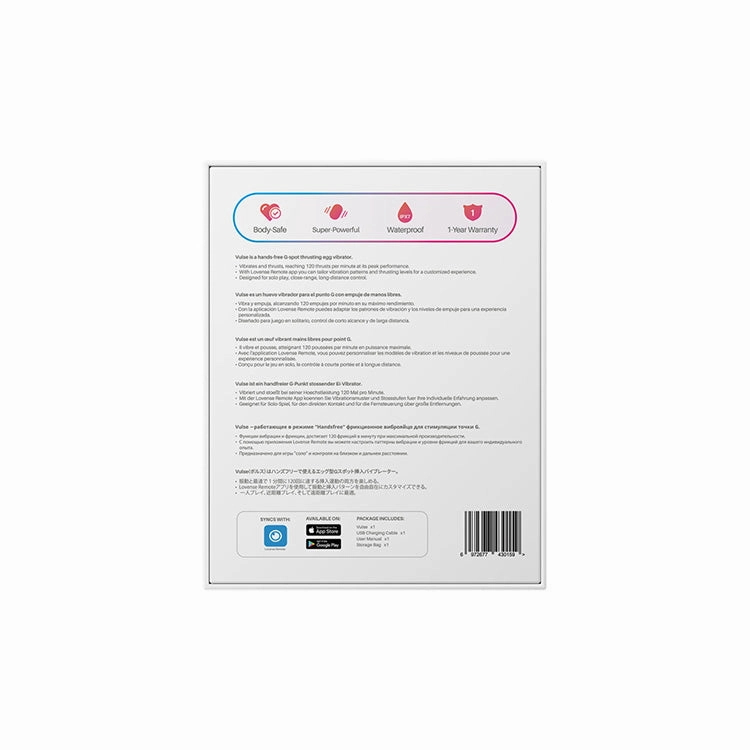 Lovense Vulse Bluetooth Controlled Thrusting Egg Vibrator