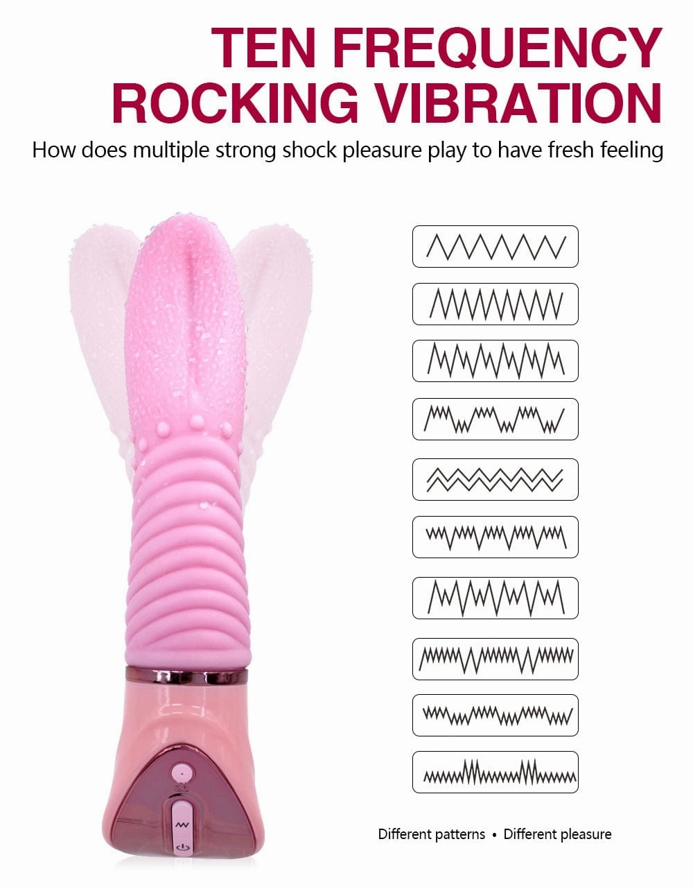 Lurevibe - 10 Speed Tongue Vibrator Female Masturbation G-spot Multifunction