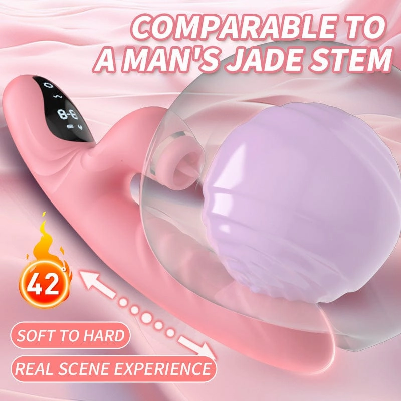 Lurevibe - Electric Heated Vibrator Automatic Sucking Thrusting Machine For Women