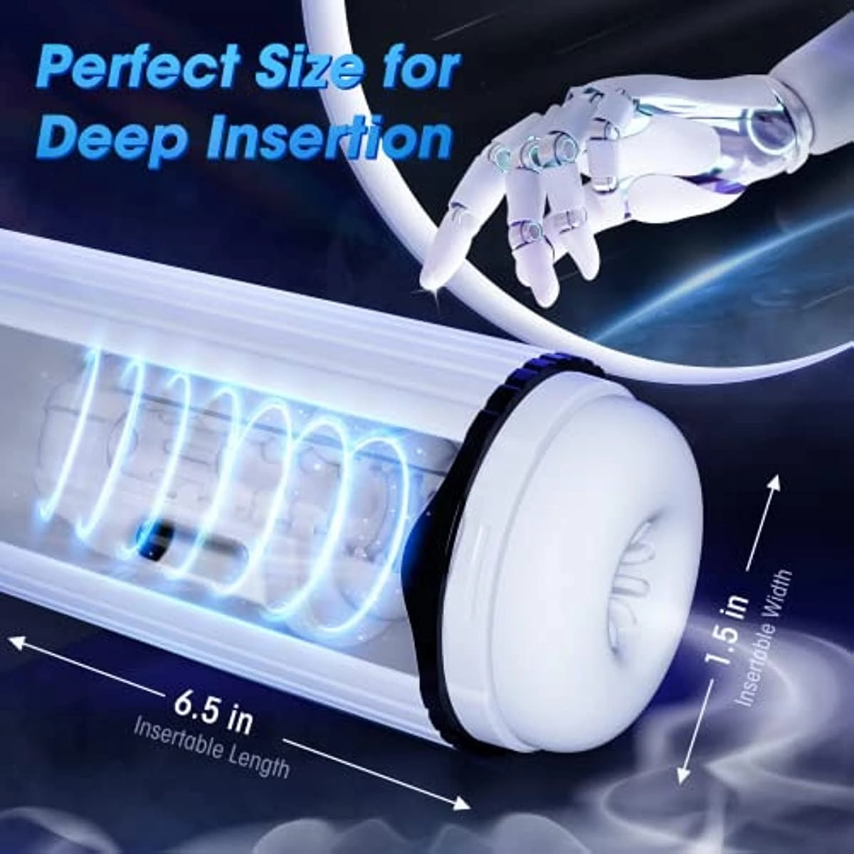 Lurevibe - Fantasy Aircraft Cup Men Fully Automatic Telescopic Electric Masturator