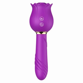 Lurevibe - Rose Shaker Sucking Jump Egg Adult Toy G-spot Masturbation Device for Women