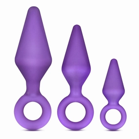 Luxe Candy Rimmer Anal Plug Kit - Purple