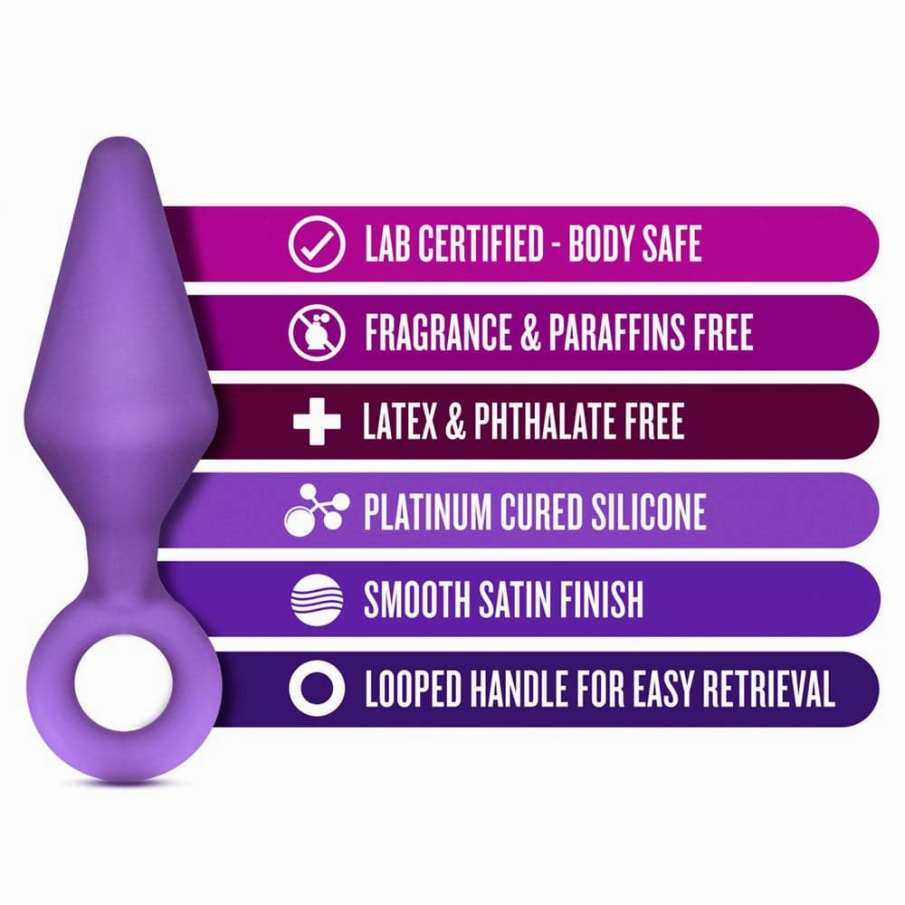 Luxe Candy Rimmer Anal Plug Kit - Purple
