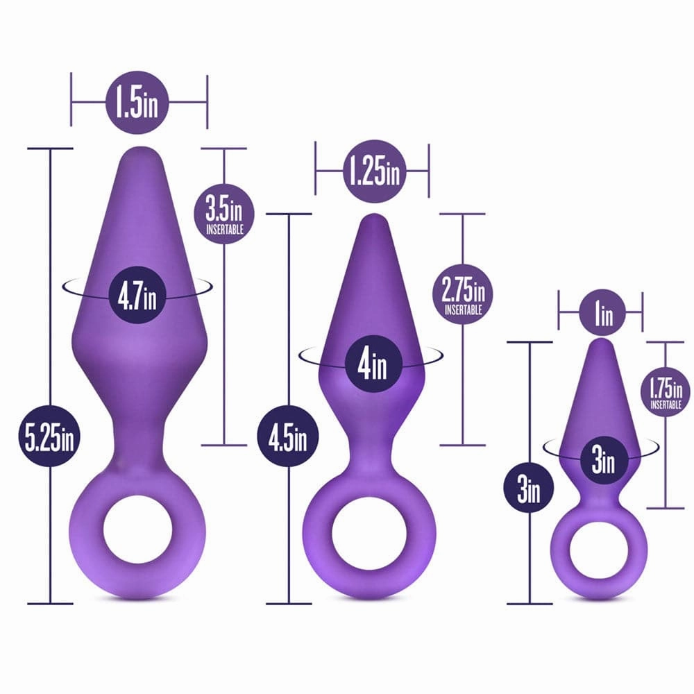 Luxe Candy Rimmer Anal Plug Kit - Purple
