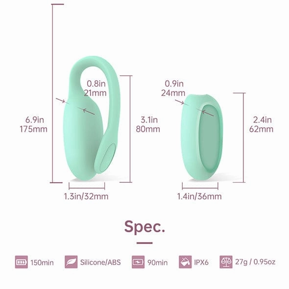 Magic Motion - FitCute App-Controlled Kegel Balls Rejuve (Turquoise)