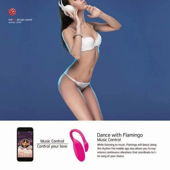 Magic Motion - Flamingo App-Controlled Wireless Vibrating Bullet  (Pink)