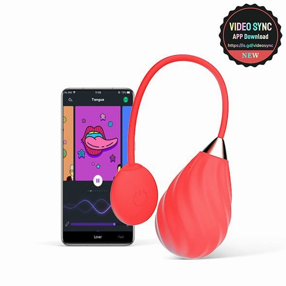 Magic Motion - Magic Sundae App Controlled Love Egg Vibrator (Red)