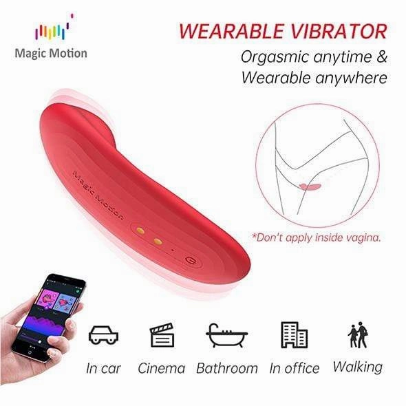 Magic Motion - NYX Smart App-Controlled Clock Panty Vibrator (Red)