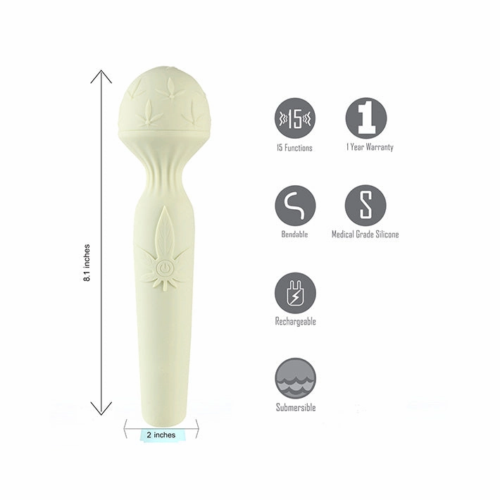 Marlie 420 Leaf Wand Vibrator