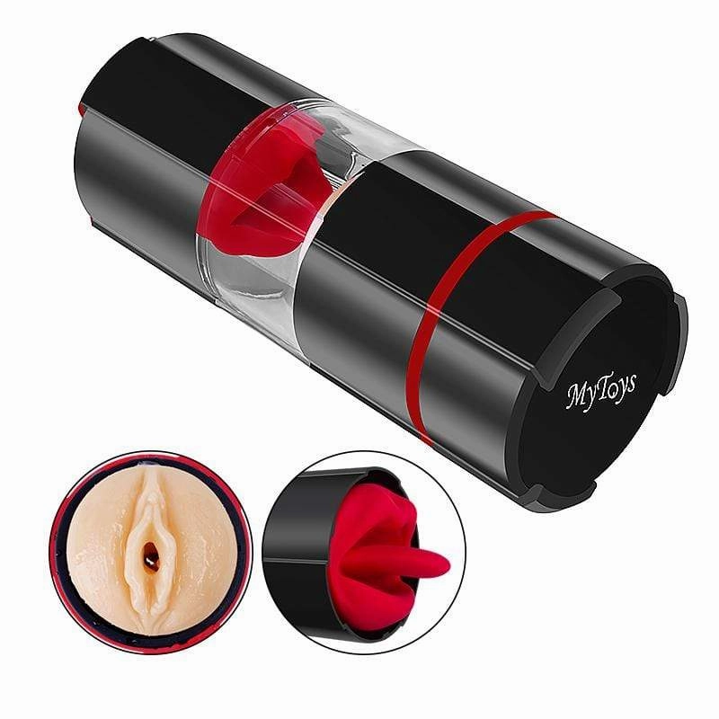 MyToys - French Kiss Automatic Vagina and Mouth Masturbator (Beige)