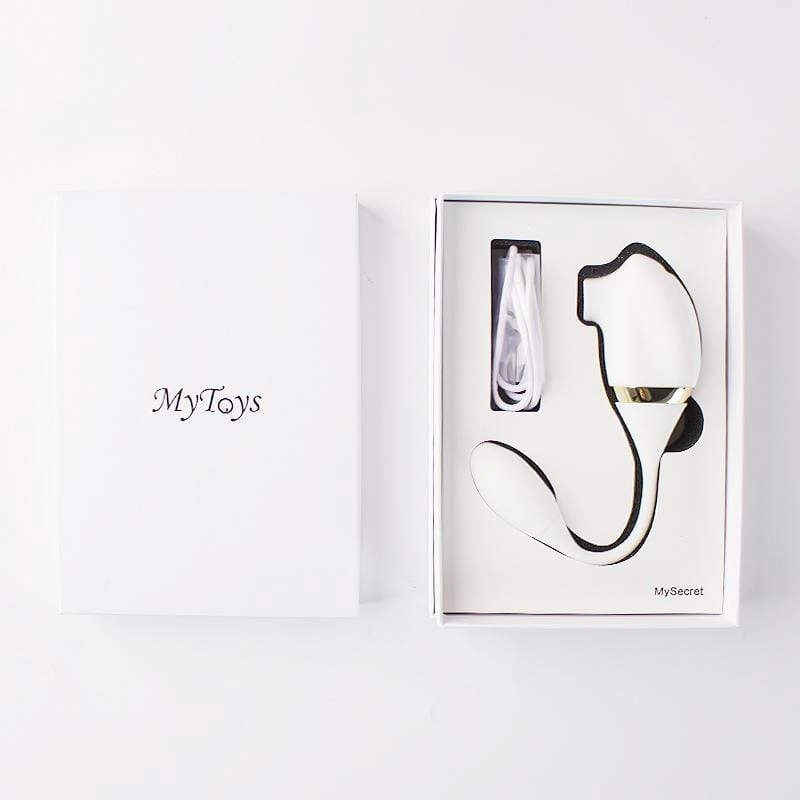 MyToys - My Secret Egg and Clitoral Air Stimulator (White)