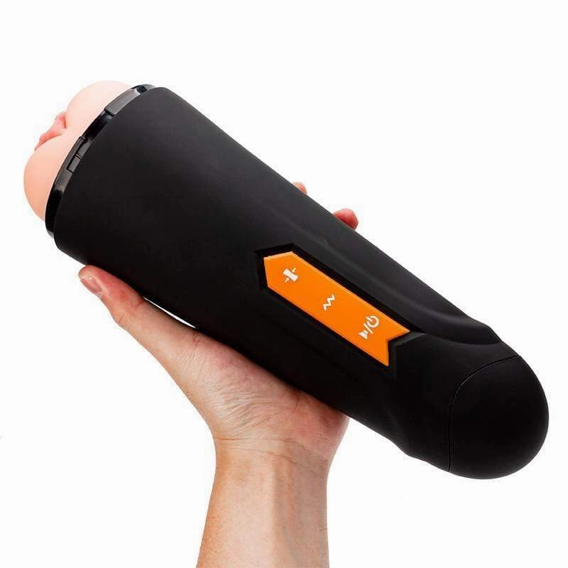 MyToys - MyFun Clamping and Vibrating Masturbation Cup (Black)