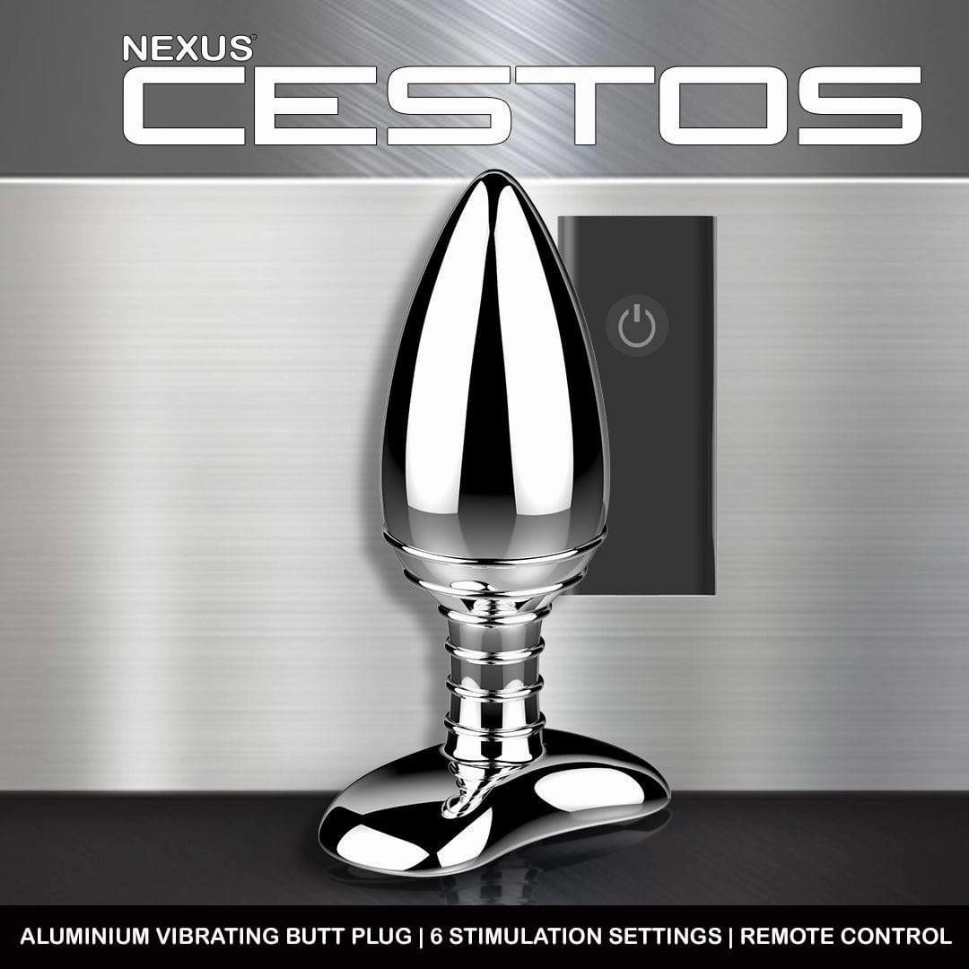 Nexus - Cestos Aluminium Remote Control Vibrating Butt Plug (Silver)