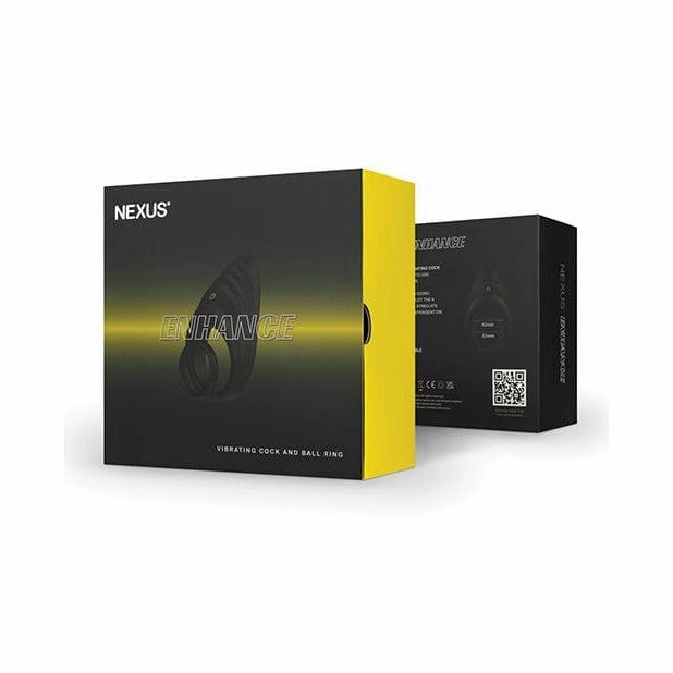 Nexus - Enhance Vibrating Cock and Ball Ring (Black)