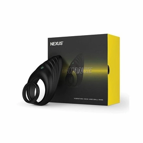 Nexus - Enhance Vibrating Cock and Ball Ring (Black)