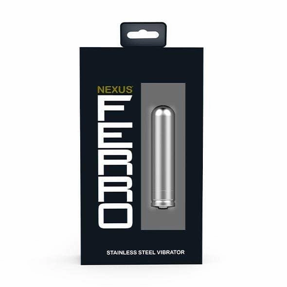 Nexus - FERRO Stainless Steel Rechargeable Waterproof Bullet Vibrator (Silver)