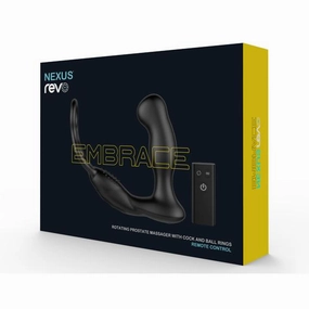 Nexus - Revo Embrace Waterproof Remote Control Rotating Prostate Massager (Black)