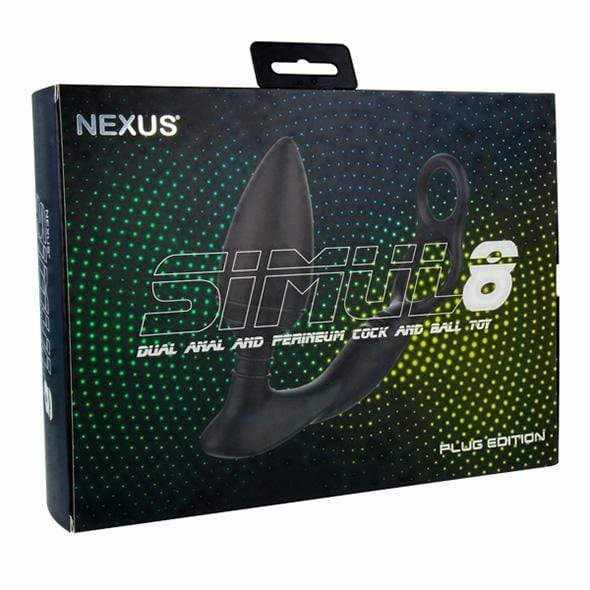 Nexus - Simul8 Plug Edition Vibrating Dual Anal Cock and Ball Toy (Black)