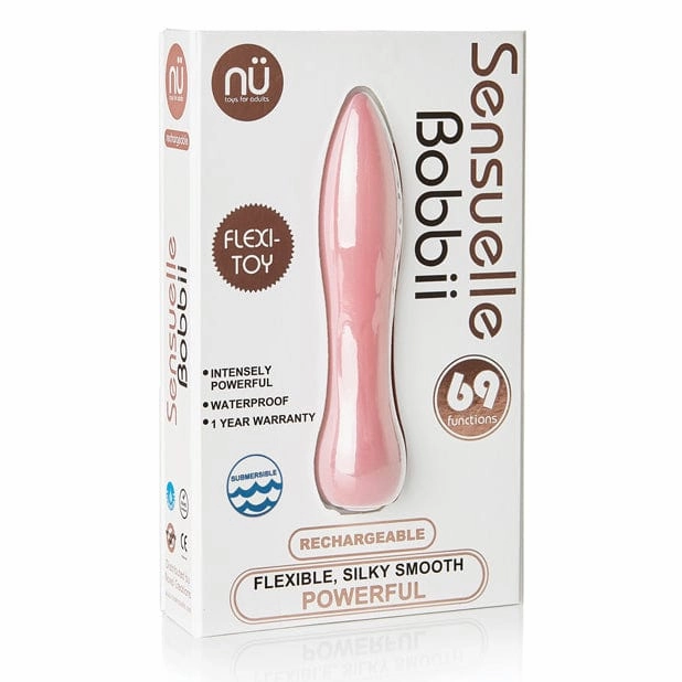 Nu Sensuelle - Bobbii Rechargeable Flexible Vibe Vibrator (Millennial Pink)