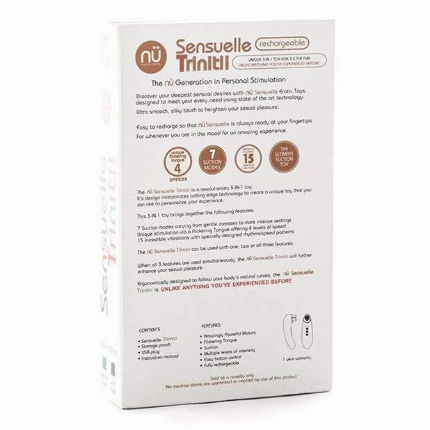 Nu Sensuelle - Triple Action Trinitii Tongue Flickering Clitoral Vibrator