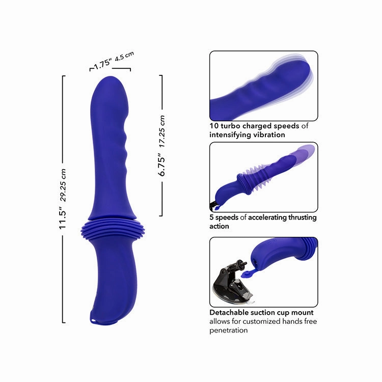 Overdrive Remote Control Sex Machine Ridged Thruster