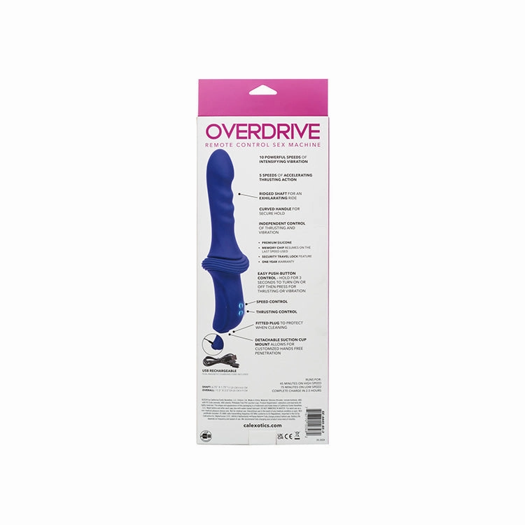 Overdrive Remote Control Sex Machine Ridged Thruster