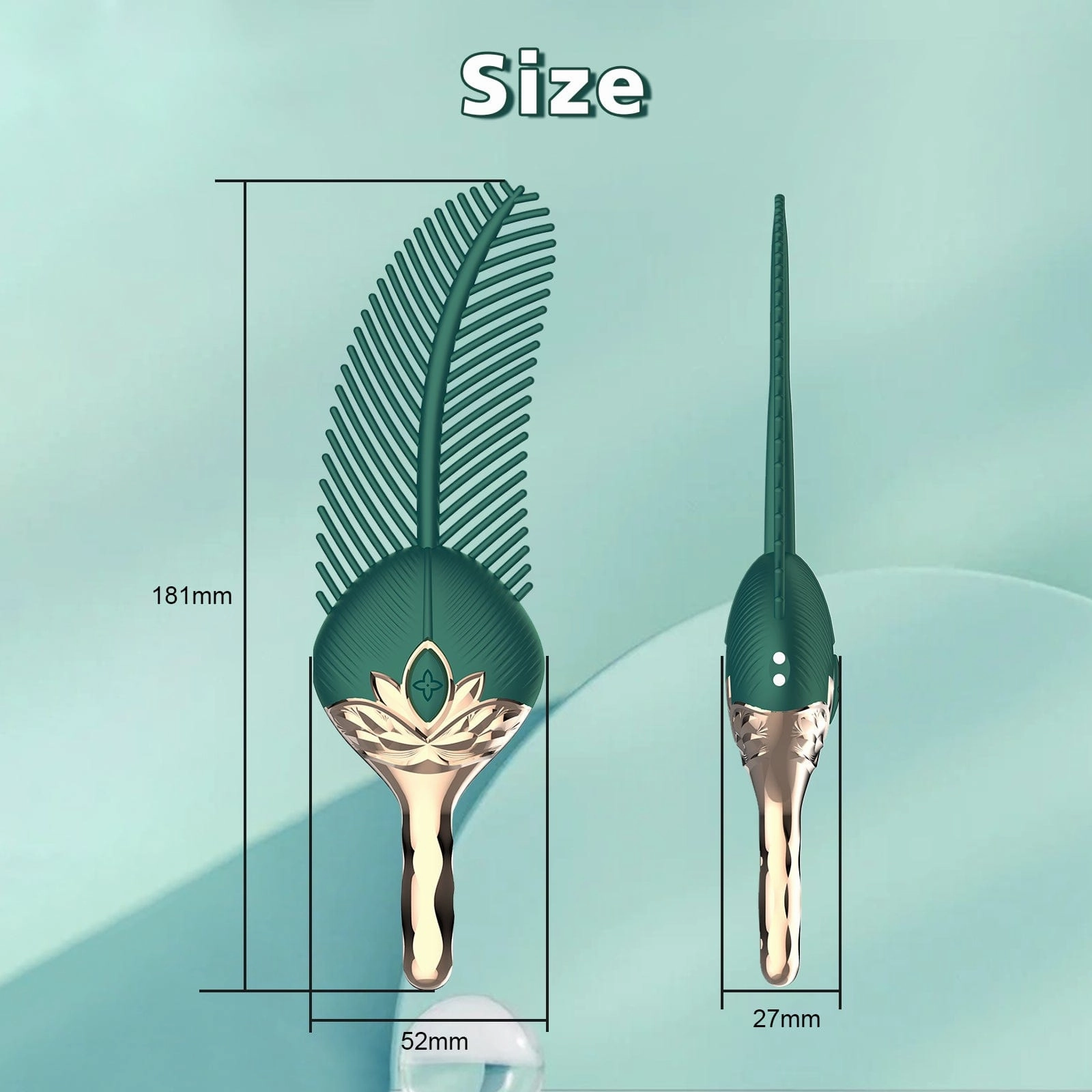 Peacock Feather - Clitoral Stimulator Body Massager Couple Sex Toy With 10 Modes Vibration