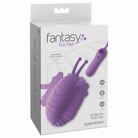 Pipedream - Fantasy For Her Butterfly Flutt-Her Clit Massager (Purple)