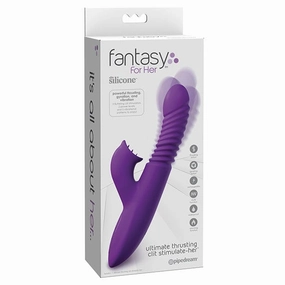 Pipedream - Fantasy for Her Ultimate Thrusting Clit Stimulate Her Rabbit Vibrator (Purple)